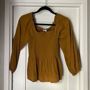 Madewell Peplum Blouse